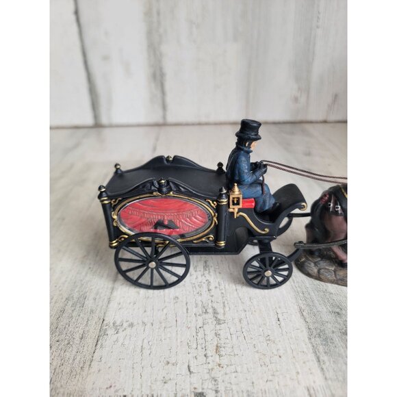 Dept 56 58574 Horse Drawn Hearse dickens village accessory xmas - Picture 3 of 10